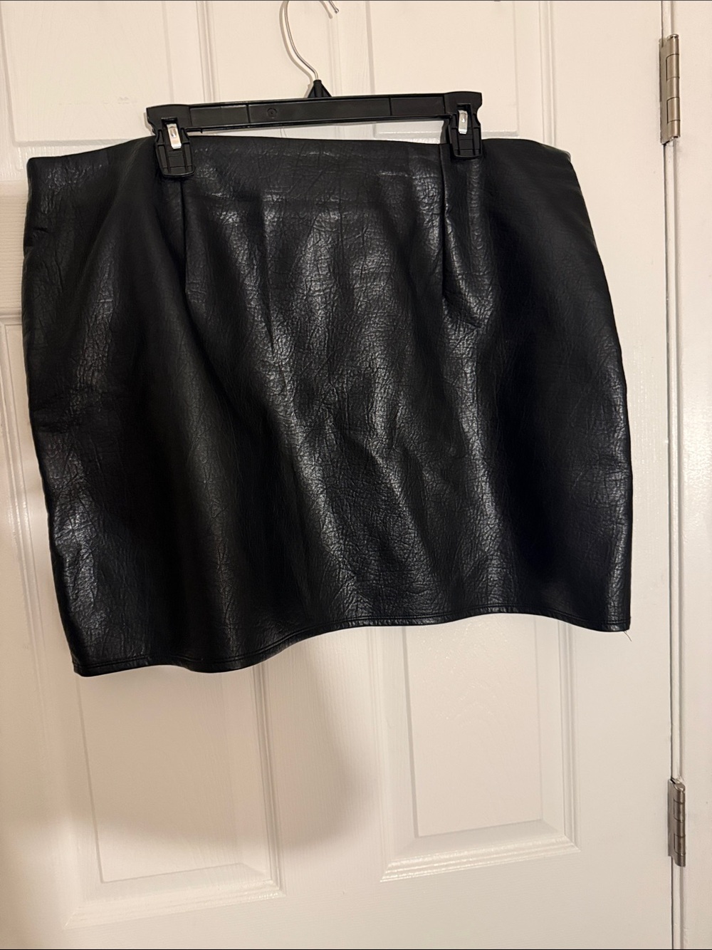 Old Navy Black Faux Leather Mini Skirt